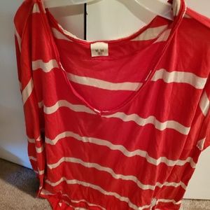 Red striped Free People  sweater